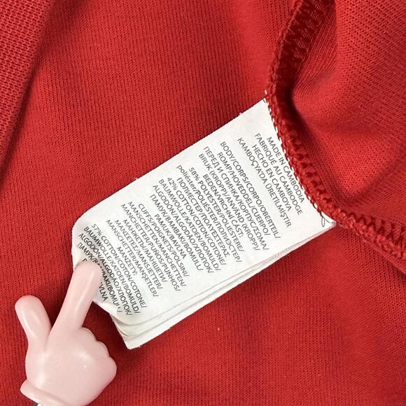 Polo Ralph Lauren Full Zip Hoodie Red Fleece Pony Men Size XL Preppy Classic - Picture 9 of 9